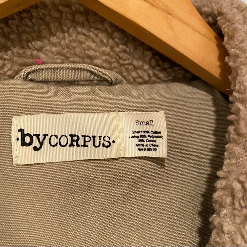 Bycorpus Tan Moto Sherpa Collar Jacket - Picture 4 of 4